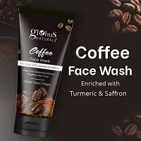 Globus Naturals Coffee Face Wash Enriched with Turmeric  Saffr-thumb1