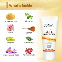 Globus Naturals Gold Radiance Anti Ageing  Brightening Face Wash Enriched with Saffr-thumb2