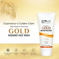 Globus Naturals Gold Radiance Anti Ageing  Brightening Face Wash Enriched with Saffr-thumb4