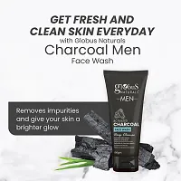 Globus Naturals Anti Pollution  Anti Acne Charcoal Face Wash, Detoxifying Cleanser, Fights Pollution and De-Tans skin, For Men with Oily  Acne Prone Skin, 100 gms-thumb3