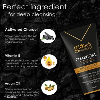 Charcoal Peel Off Mask, Deep Cleanse, 75gm-thumb4