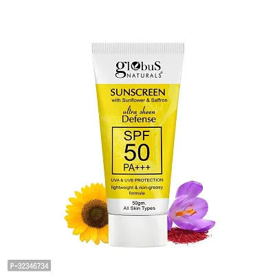 Sunscreen with Ultra Sheen Defense, SPF 50 PA+++, UVA  UVB Protection, 50gm-thumb0