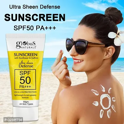 Sunscreen with Ultra Sheen Defense, SPF 50 PA+++, UVA  UVB Protection, 50gm-thumb3