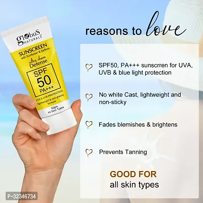 Sunscreen with Ultra Sheen Defense, SPF 50 PA+++, UVA  UVB Protection, 50gm-thumb2