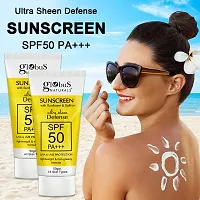 Sunscreen with Ultra Sheen Defense, SPF 50 PA+++, UVA  UVB Protection, Set of 2, 50gm-thumb3