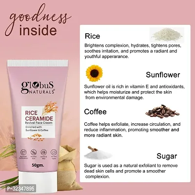 Rice Ceramide Revival Face Cream For Korean Glass Skin, 50gm-thumb2