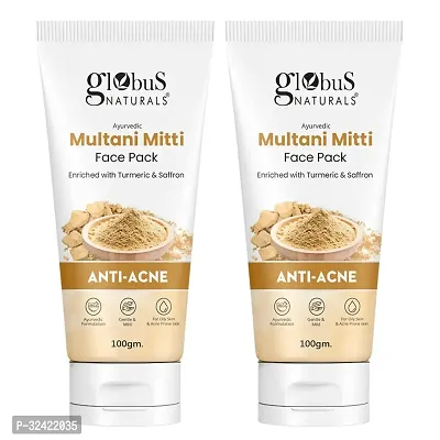 Anti Acne Multani Mitti Face Pack, For Oily  Acne Prone Skin, Set of 2, 100 gm-thumb0