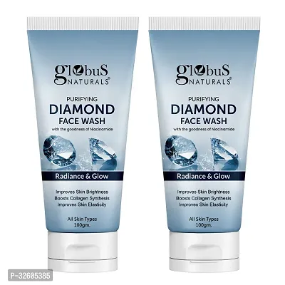 Diamond Face Wash  For Boosting Shine  Fighting Signs of Aging, Set of 2, 100gm