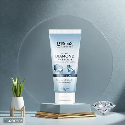 Diamond Face Scrub For Deep Pore Cleansing  Skin Lightening 100gm-thumb0