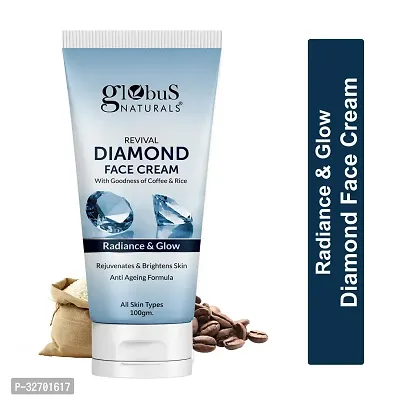 Diamond Face Cream, For Soft  Glowing Skin, Even Tones Skin, 100gm-thumb0