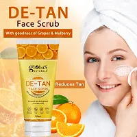 De Tan Face Scrub, Tan Removal, Anti Pollution  Oil Control Formula, 100gm-thumb1