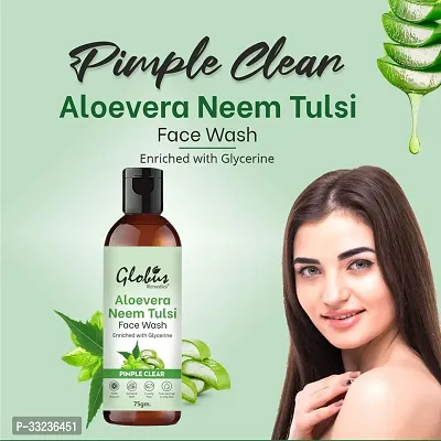 Aloe vera Neem Tulsi Enriched With Glycerin  Oil Control Formula, Set of 2, 75gm-thumb4