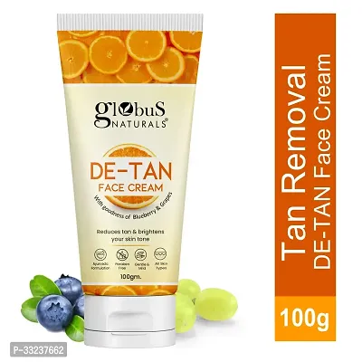 De Tan Face Cream, Tan Removal, Anti Pollution  Oil Control Formula 100gm-thumb0