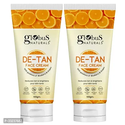 De Tan Face Cream, Tan Removal, Anti Pollution  Oil Control Formula, Set of 2, 100gm