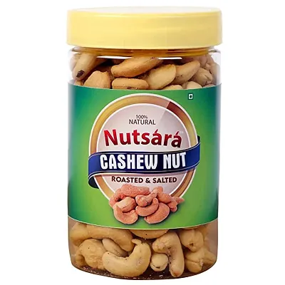 Nutsara Whole Roasted Lightly Salted Crispy Cashew Nut - Kaju (250gm)