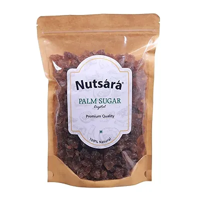 Nutsara Natural Palm Sugar Crystals , Palm Candy , Tal Mishri - Panam kalkandam 250gm (250GM)