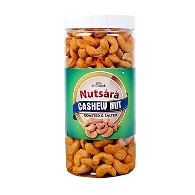Nutsara Whole Red Chilly Roasted Lightly Salted Crispy Cashew Nut From Kerala - Spicy Kaju (500gm)
