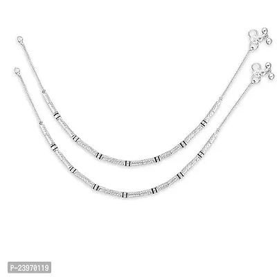 Shimmering Metal Anklets For Women