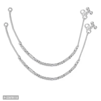 Shimmering Metal Anklets For Women