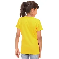 Amara Trendy Yellow Cotton Printed Casual Top For Girls-thumb2