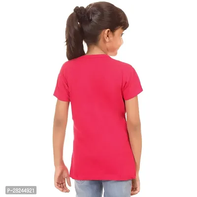 Amara Trendy Pink Cotton Printed Casual Top For Girls-thumb3