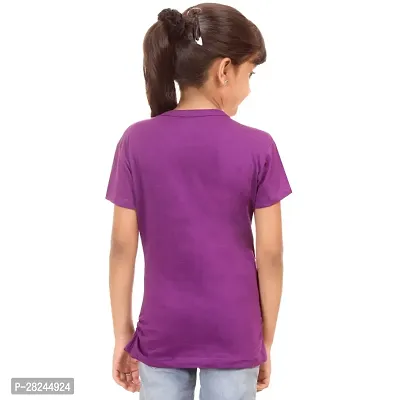 Amara Trendy Purple Cotton Printed Casual Top For Girls-thumb3