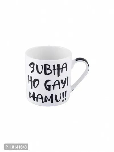 Goodhomes Fine Bone China Tea Cups/Coffee Mugs with Fun Wordings (Set of 2 Cups). (Made in India), White (ZOEMM116-117-2)-thumb4