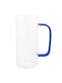 Goodhomes Glass Mug with Color Handle (Transparent , Set of 2pcs)-thumb3