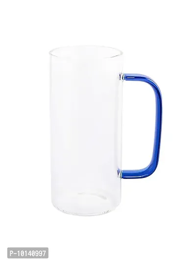 Goodhomes Glass Mug with Color Handle (Transparent , Set of 2pcs)-thumb4