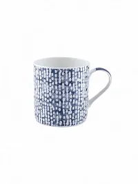 Goodhomes Indigo Abstract Design Fine Bone China Tea Cups/Coffee Mugs -Set of 6-thumb2