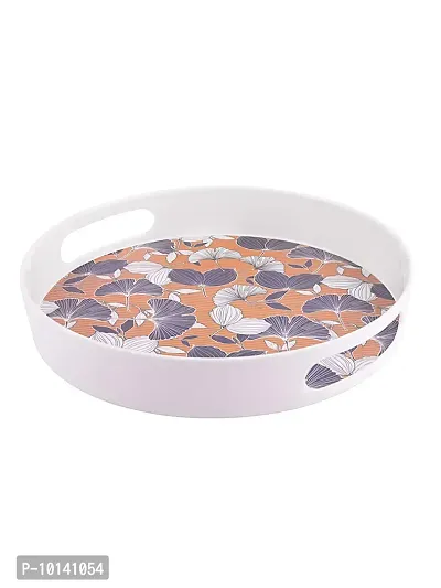 Goodhomes Melamine Multicolor Round Serving Tray MT240-thumb2