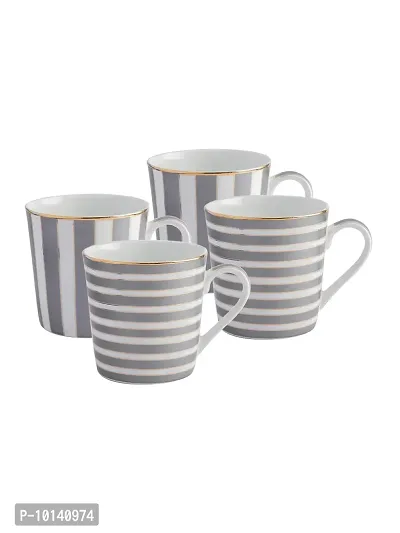 Sonaki Bone China Tea Cups/Coffee Mugs (Set of 4 pcs). (Made in India)-thumb2