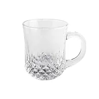 Goodhomes Crystal Transparent Glass Tea Cups Coffee Mugs Set of 6 Pieces 210ml-thumb2