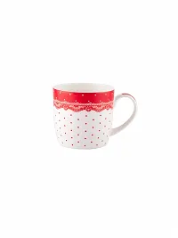 SONAKI Fine Bone China Tea Cups/Coffee Mugs (Set of 4 Pcs). (Made in India), White-thumb3