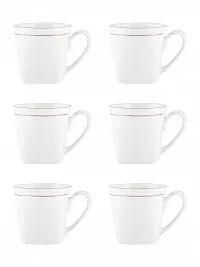 SONAKI Bone China Tea Cups/Coffee Mugs with Real Gold Print (Set of 6pcs). (Made in India)-thumb3