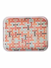 Goodhomes Melamine Rectangular Multicolor Serving Tray MT331-thumb1