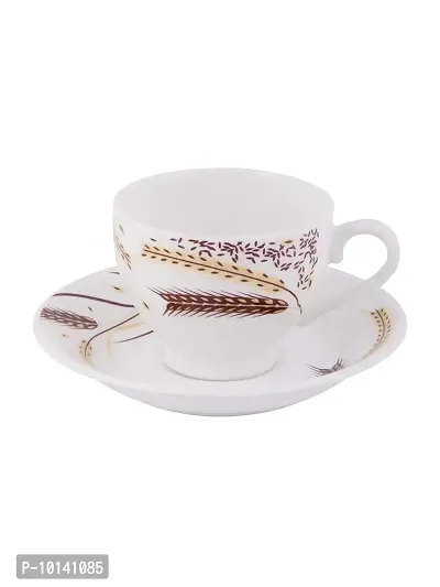 SONAKI Bone China Cup and Saucer Set - Set of 12, White, 160ml-thumb3