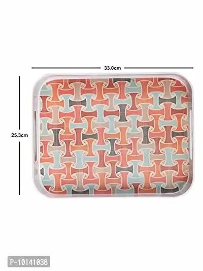 Goodhomes Melamine Rectangular Multicolor Serving Tray MT331-thumb4