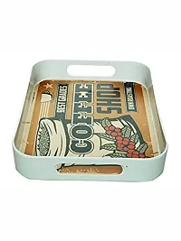 Goodhomes Melamine Rectangular Tea-Coffee Serving Tray MT328-thumb2