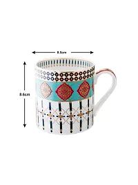 Goodhomes Bone China Mug Set with Real Gold Print (Set of 2 pcs). (Made in India)-thumb2