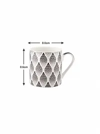 SONAKI Fine Bone China Tea Cups/Coffee Mugs (Set of 4 Pcs). (Made in India)-thumb2