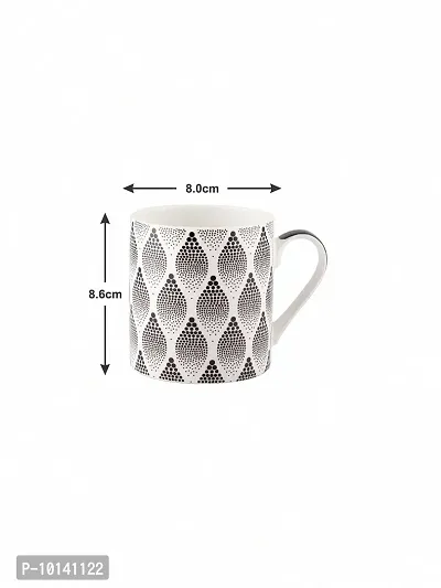 SONAKI Fine Bone China Tea Cups/Coffee Mugs (Set of 4 Pcs). (Made in India)-thumb3