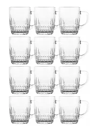 Glass Polo Tea Cups/Coffee Mugs (Set of 12 Mugs)-thumb1