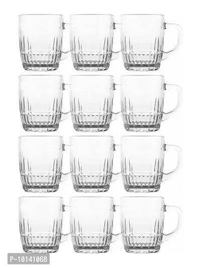 Glass Polo Tea Cups/Coffee Mugs (Set of 12 Mugs)-thumb2