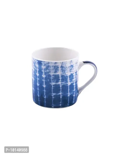 Goodhomes Bone China Tea Cups/Coffee Mugs with Indigo Print (Set of 6 Mugs). (Made in India)-thumb4