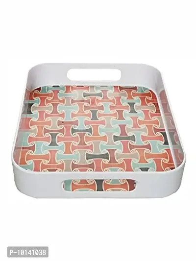 Goodhomes Melamine Rectangular Multicolor Serving Tray MT331-thumb3