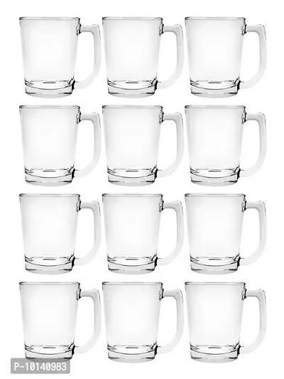 Goodhomes Lucky Glass Mugs (Set of 12pcs) LG-312007-2 Juice Water Beer Whiskey and Cocktail Glass 200ML, Clear-thumb4