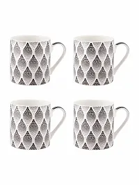 SONAKI Fine Bone China Tea Cups/Coffee Mugs (Set of 4 Pcs). (Made in India)-thumb1