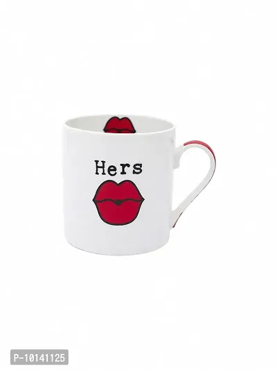 Goodhomes Fine Bone China Tea Cups/Coffee Mugs with His n Her Print (Set of 4 Cups). (Made in India)-thumb5