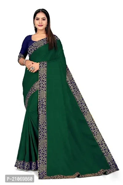 Fancy Georgette Saree With Satin Lace and Blouse